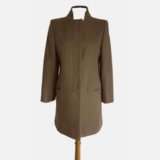 Stella McCartney Coat 12 Camel Beige Tailored Structured High Collar Jacket