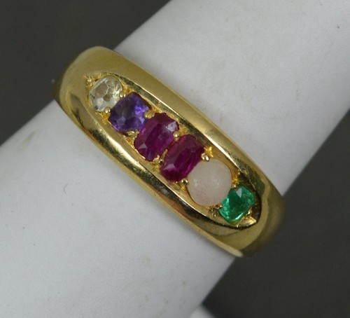 Victorian 18ct gold - gold, gem