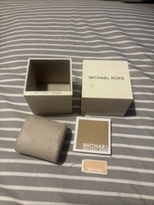 Michael Kors Watch Box Only with Inserts and Instructions