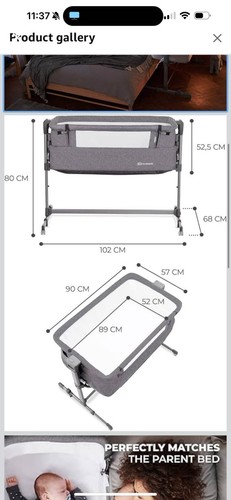 Kinderkraft neste side cot - side,