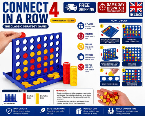 Connect four row in a - connect,