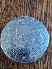 Jerusalem 1940s 833 silver compact. Makers matk LG