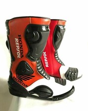 New Honda Repsol leather Riding Shoes Motorcycle Boots All Sizes Are Available