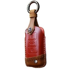 Leather Remote Key Fob Cover Case for Volkswagen VW Polo Golf Passat Tiguan Bee
