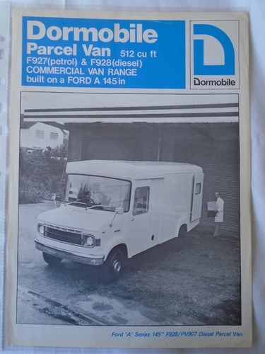 Dormobile parcel van brochure - parcel,