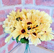 4 x Artificial Gerbera Yellow