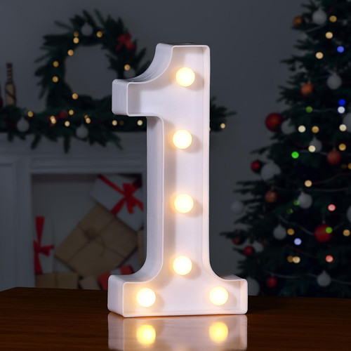 Led light numbers sign - led,