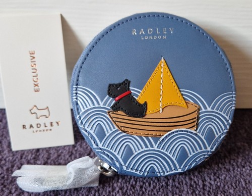 Round blue leather - leather, radley