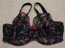 Curvy Kate Wired And Unpadded Balcony Black Mix Bra UK Size 38G