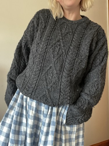 100 wool cable knit jumper - knit,