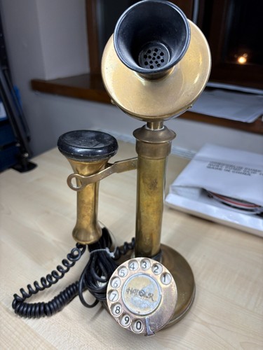 Vintage brass candlestick - vintage,