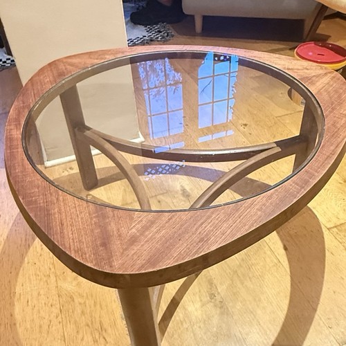 Vintage mid century teak glass - century,