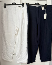 BNWT M&S PURE LINEN TAPERED