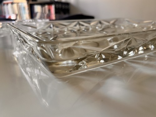 Vintage pressed glass vanity - vintage,