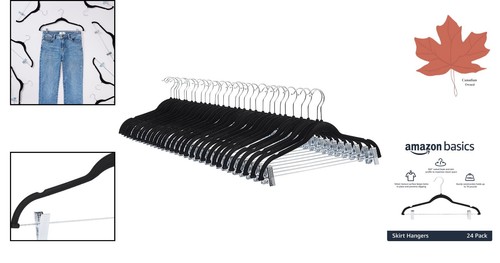 Durable velvet skirt hangers - velvet,