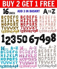 16" Alphabets Foil Number Air Inflating Balloons Birthday Age Wedding Party Deco
