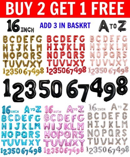 Alphabets foil number air - 16",