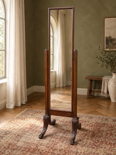 Antique edwardian carved - carved, oak