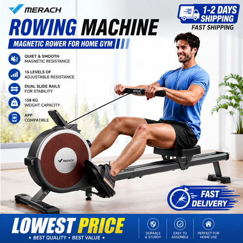 Home gym magnetic rowing - gym,