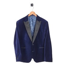Mens Fellini Blue Velvet