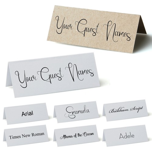 Personalised place cards - personalised,