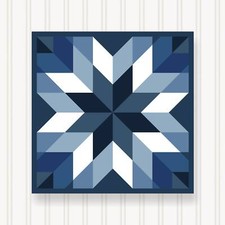 Barn Quilt Square, 8 Sizes, Outdoor & Indoor Wall Art, Home Decor, BQ110-12