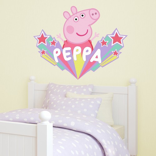 Peppa pig starburst wall - peppa,