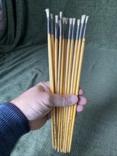 Long Handle Hog Hair Vintage Unused Brushes For Oil Paint Lp Brush Co E316