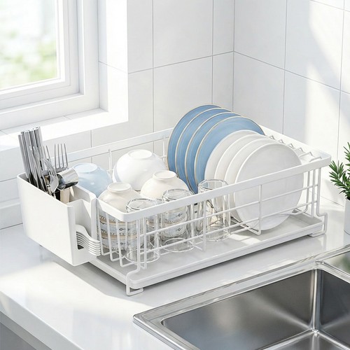 Dish drainer rack with cutlery - drainer,