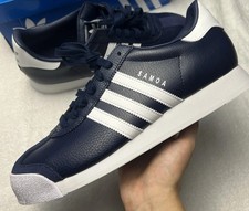 New Adidas Originals Samoa Navy Blue White Men’s Trainers | JH9076 | UK 12.5