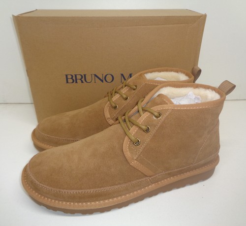 Mens suede chestnut boots warm - suede,