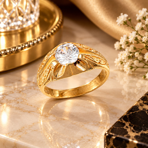 9ct yellow gold gents - yellow,