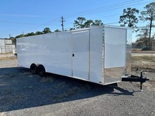NEW 8.5X24 V-NOSE ENCLOSED CAR