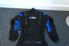 Gul Men's Hydro Kite Stretch Drysuit Black/Blue Small USED/DAMAGED