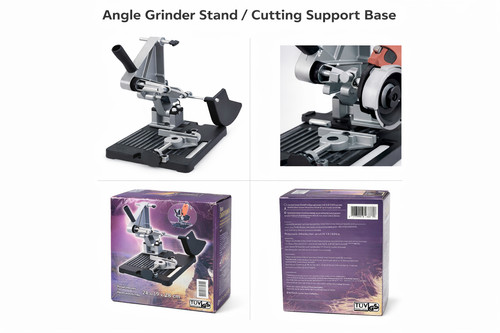 Angle grinder stand for secure