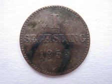 German States Hamburg 1855