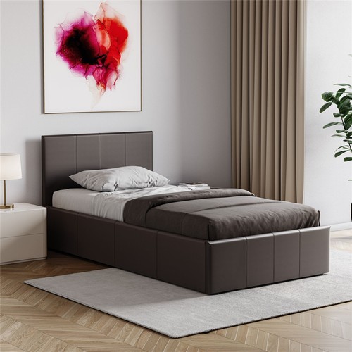 Bed faux leather - faux,