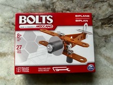 Meccano Bolts Orange Biplane -