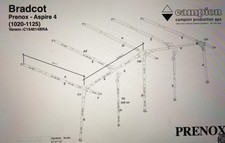 bradcot Aspire  awning Prenox Size 4 , Frame + Fixings Only