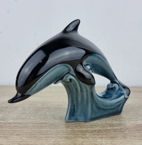 Ceramic dolphin with - ceramic, waves