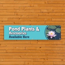 Pond Plants & Accessories PVC Banners GCFC 040 - Outdoor Garden Centre Signage