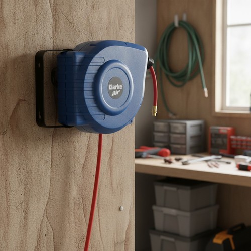 Retractable air hose reel - retractable,
