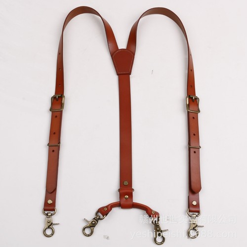 Men genuine leather - genuine, braces