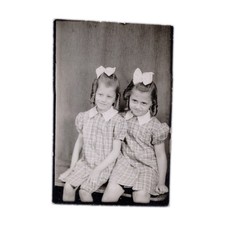 Vintage 1940s Twin Girls