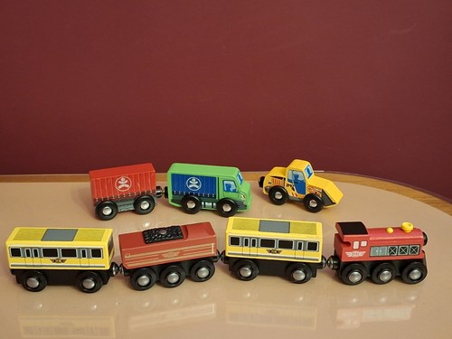 Piece wooden toy train set - wooden,