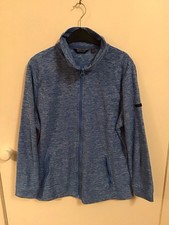 Regatta Women's Blue Marl Full Zip Long Sleeved Top Size 18