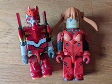 Kubrick Bearbrick  Asuka and Eva Unit 01 Loose Figures Japan