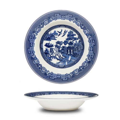 Blue willow ceramic dinner set - ceramic,