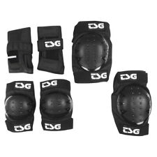 TSG Basic Padset Knee Elbow Wrist MTB BMX Bike Skate Protection Black