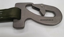 RAF Parachute Static Line with Hook Parachute Harness Clip (still135)